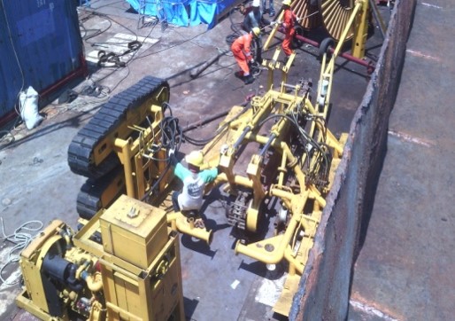 laying cable laying cable
